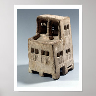 Modell eines Hauses (Kalkstein) Poster