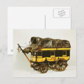 Modell eines Omnibus mit vierzig Sitzen Postkarte (Vorne/Hinten)