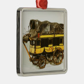 Modell eines vierzig Sitzomnibus Silbernes Ornament (Rechts)