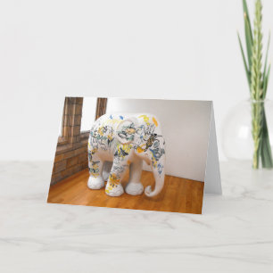 Modell-Elefant Feiertagskarte