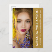 Modell Foto Comp Card Amber Strip Postkarte des Sc (Vorne/Hinten)