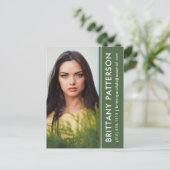 Modell Foto Comp-Karte Grüne Postkarte (Stehend Vorderseite)