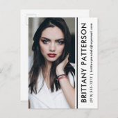 Modell Foto Comp-Karte Weißer Streifen Postkarte (Vorne/Hinten)