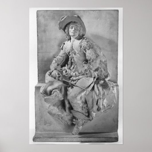Modell für das Denkmal für Alexandre Dumas Pere Poster (Vorne)
