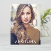 Modell für die Comp-Karte schwarz - 3 Foto hinten  (Stehend Vorderseite)