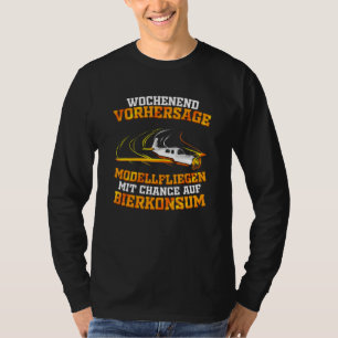 Modell für Fliegen und Bierverbrauch T-Shirt