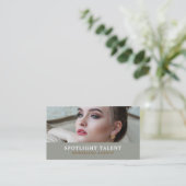 Modell für Frauen, Modellagentur, Muster-Agent Visitenkarte (Stehend Vorderseite)