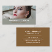 Modell für Frauen, Modellagentur, Muster-Agent Visitenkarte (Vorne/Hinten)