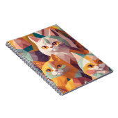 Modell für geometrische Katzen Notizblock (Rechte Seite)