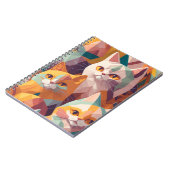 Modell für geometrische Katzen Notizblock (Linke Seite)