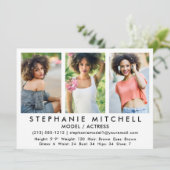 Modell-Hauptplatine - 3 Foto Was? Einladung (Stehend Vorderseite)