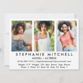 Modell-Hauptplatine - 3 Foto Was? Einladung (Vorderseite)