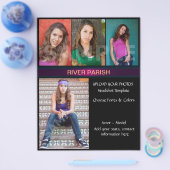 Modell Headshot Comp Cards Vorlage Flyer (Einzeln)