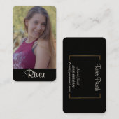 Modell-Headshot-Visitenkarten Visitenkarte (Vorne/Hinten)