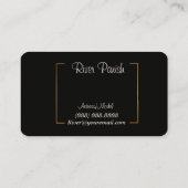 Modell-Headshot-Visitenkarten Visitenkarte (Rückseite)