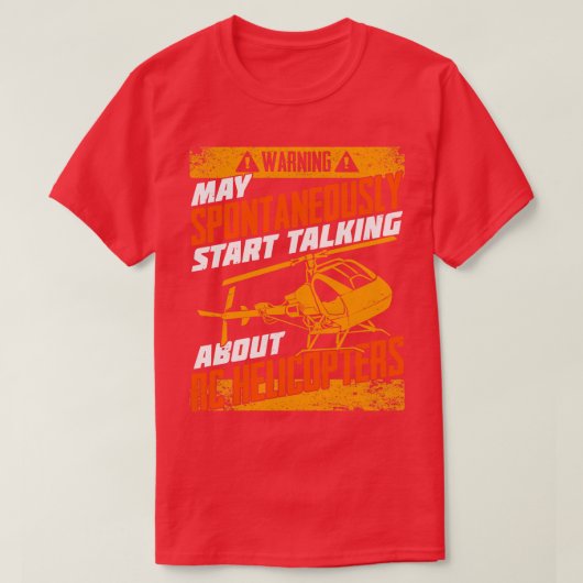 Modell Helicopter Chopper RC Copter Pilot Geschenk T-Shirt (Design vorne)