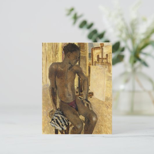 Modell im Studio von Philpot Postkarte (Stehend Vorderseite)