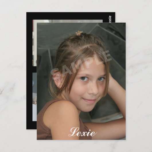 Modell Kopfschuss Comp Card Zeds Postkarte (Vorne/Hinten)