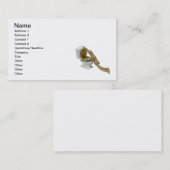 Modell-Kranker in Toilette Visitenkarte (Vorne/Hinten)