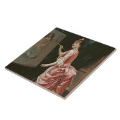 Modell Making Mischief (von Raimundo de Madrazo) Fliese (Seite)