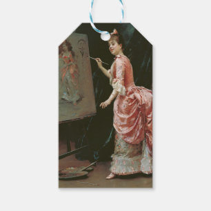 Modell Making Mischief (von Raimundo de Madrazo) Geschenkanhänger