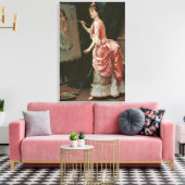 Modell Making Mischief (von Raimundo de Madrazo) Leinwanddruck (Insitu (Wohnzimmer))