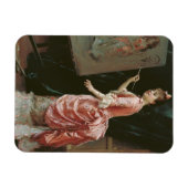 Modell Making Mischief (von Raimundo de Madrazo) Magnet (Horizontal)