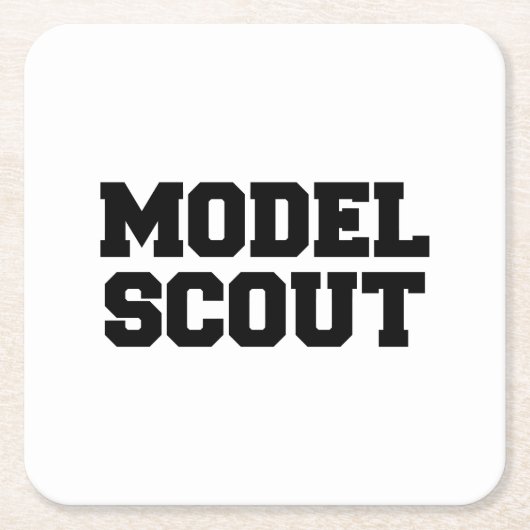 MODELL RECHTECKIGER PAPPUNTERSETZER (Vorderseite)