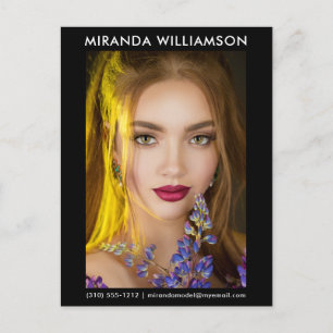 Modell Schauspieler 1 Foto Comp Card Postcard Schw Postkarte