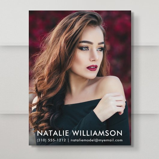 Modell Schauspieler 1 Foto Comp Card Postkarte