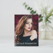 Modell Schauspieler 1 Foto Comp Card Postkarte (Stehend Vorderseite)