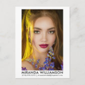 Modell Schauspieler 1 Foto Comp Card Weiße Postkar Postkarte (Vorderseite)