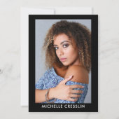 Modell Schauspieler 3 Foto Zurück Comp Zed Card 12 Einladung (Vorderseite)