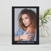 Modell Schauspieler 3 Foto Zurück Comp Zed Card 12 Einladung (Stehend Vorderseite)