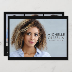 Modell Schauspieler 5.12x18.5 Comp Zed Card 3 Foto Einladung