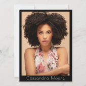 Modell Schauspieler 5 Foto Zwei-Seiten-Pro-Mischka Einladung (Vorderseite)