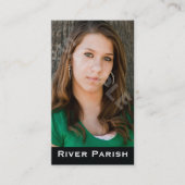 Modell-Schauspieler-Headshot-Visitenkarte Visitenkarte (Vorderseite)