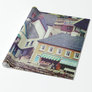 Modell Strandgebäude Geschenkpapier