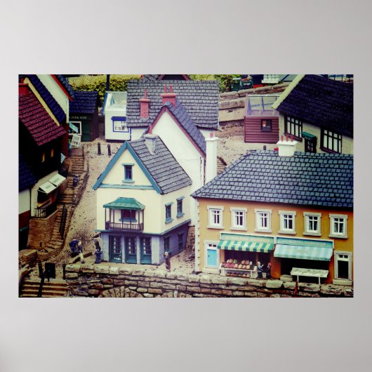Modell Strandgebäude Poster (Vorne)