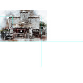 Modell T & Antiquitätenladen Vintag Stoff (Kachel)