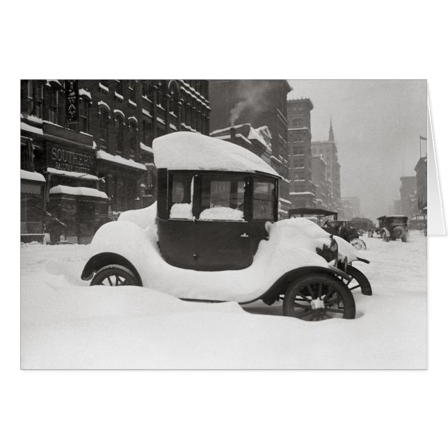 Modell T im Schnee begraben, 1922 (Vorderseite (Horizontal))