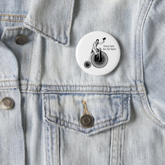 Modell T Penny Farthing Classic Black and White Button (Beispiel)