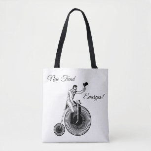 Modell T Penny Farthing Classic Black and White Tasche