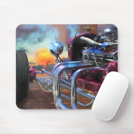 Modell T Roadster BEACH SUNSET DREAMS Mousepad (Mit Mouse)