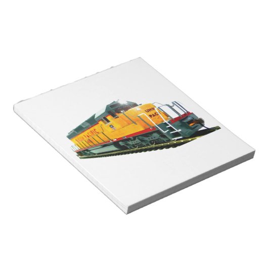 Modell U.P. Diesellokomotive Notizblock (angewinkelt)