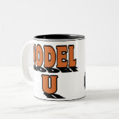 Modell U Zweifarbige Tasse (Vorderseite Links)