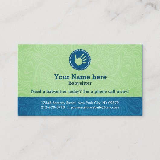 Modell-Visitenkarten Visitenkarte (Vorderseite)