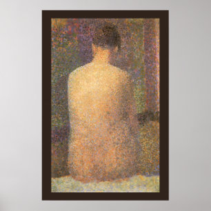 Modell von hinten von Georges Seurat, Vintage-Kuns Poster