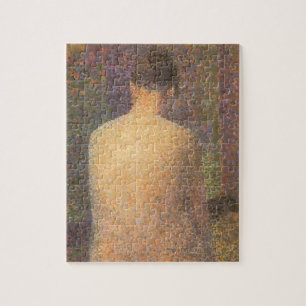 Modell von hinten von Georges Seurat, Vintage-Kuns Puzzle