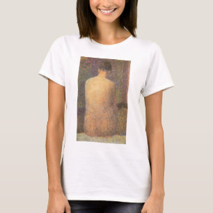 Modell von hinten von Georges Seurat, Vintage-Kuns T-Shirt